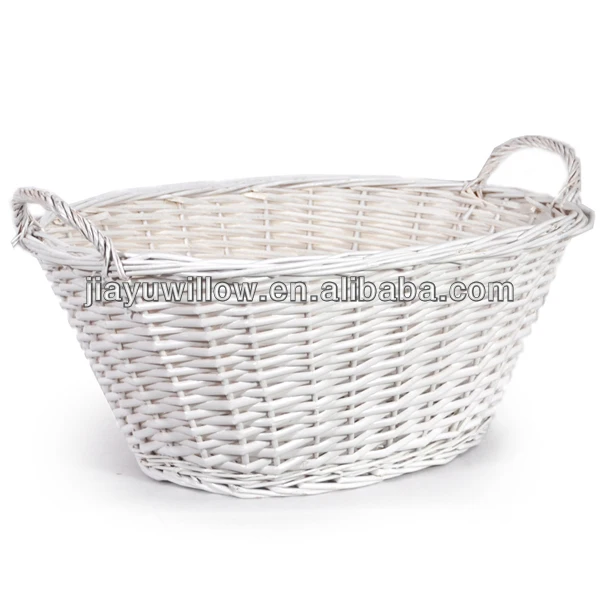 white washing basket