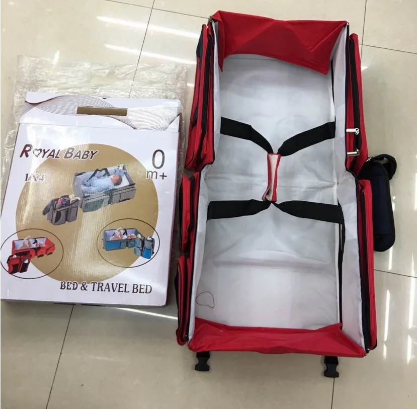 Foldable Infant Travel Sleeping Diaper Mummy Bag Baby Carry Cot Bag