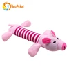 Squeaky Plush Dog Toy,Pig, Mouse, and Snake Yellow