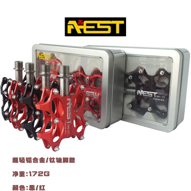 Aest Mini Bike Pedal,Titanium Spindle Silver Pins Pedal,Oem Bike