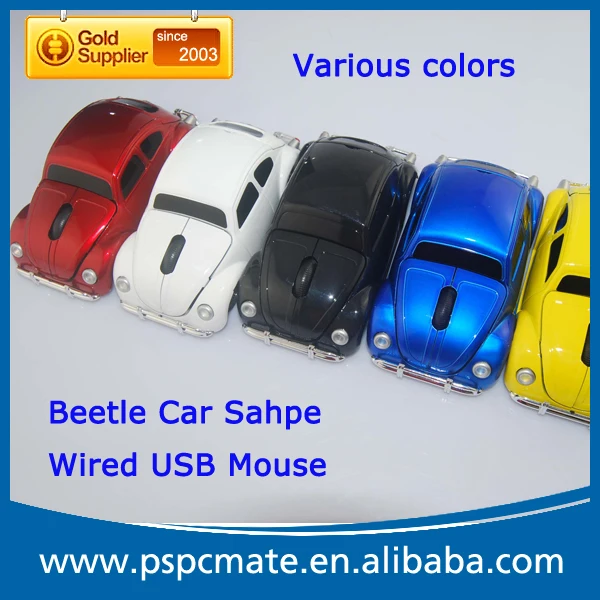 2.4g Wireless Novelty Car Computer Mouse,Classic Beetle Car Wireless