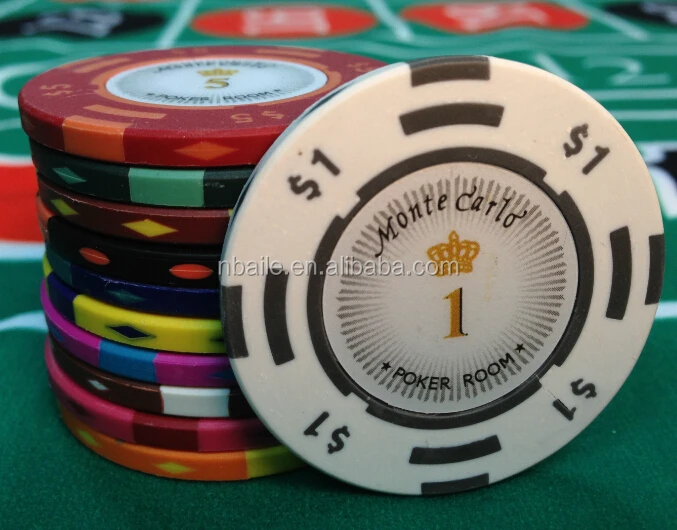 2 Tone 13.5g Clay Monte Carlo Casino Poker Chip Buy 14g Monte Carlo Clay Poker Chips,14g Clay