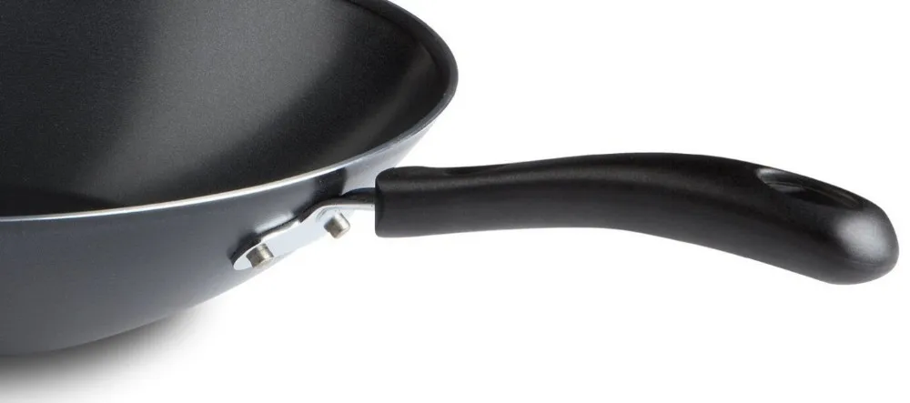 Aluminum Alloy non-stick wok fry pan with long handle discount