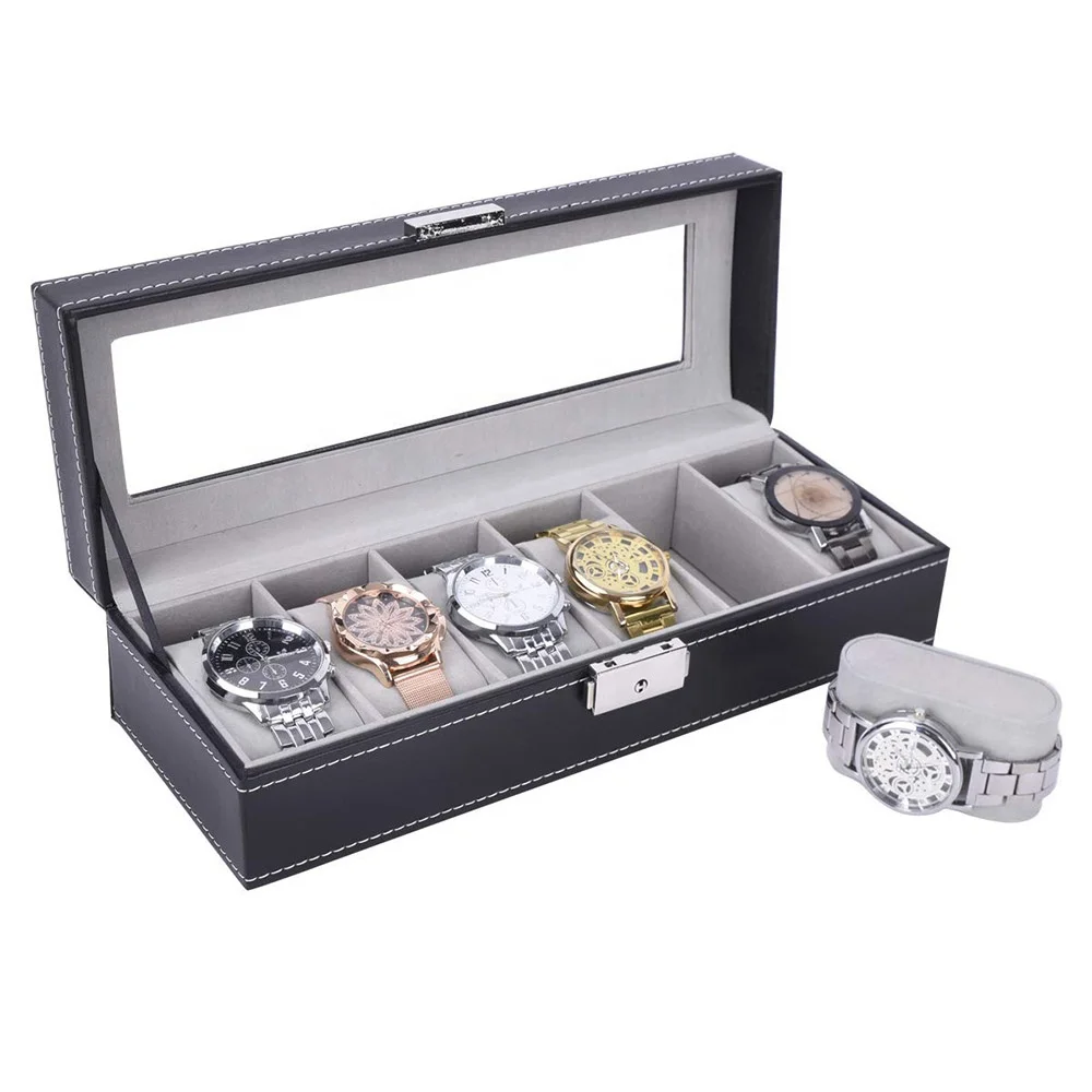 定制苹果手表礼品盒包装皮革木箱豪华手表盒