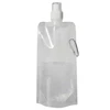 Custom logo bpa free collapsible PE plastic water bottle for out sports drink