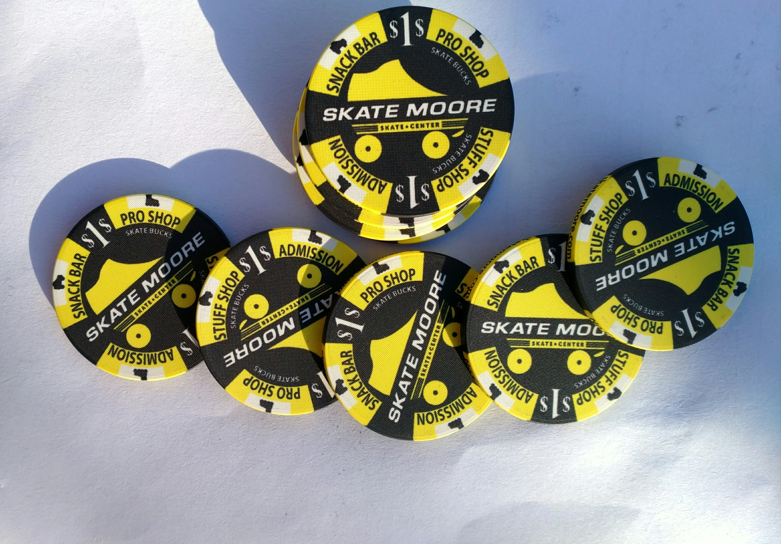 10G 39MM Ceramic Poker Chip Sublimation on Bothside