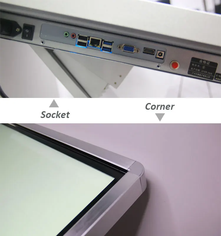 Free standing mobile education used digital whiteboard wholesale 65''