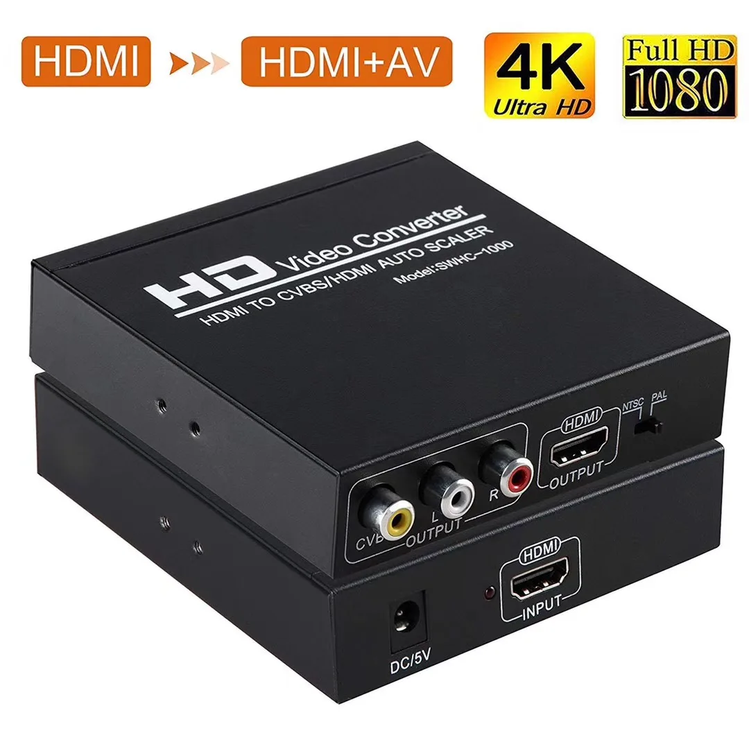 Hdmi To Hdmi Converter Av Cvbs Rca Composite Video To Hdmi Converter