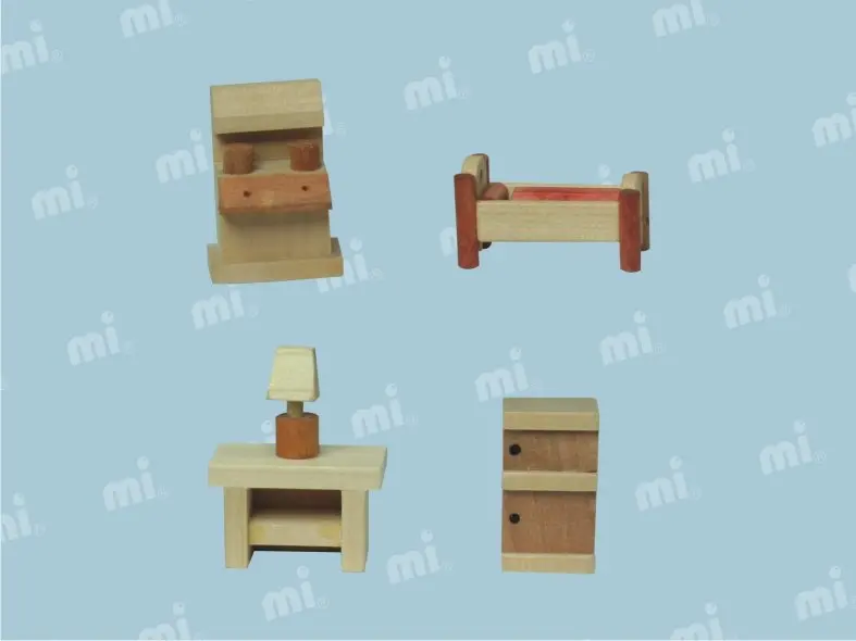 Children Pretend Toys Kitchen Play Set Wooden Furniture promotional toys