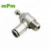 Push To Connect Air Flow Control Valve Elbow 6MM OD 1/4'' BSP Push Fit Fitting MSL Pneumatic Speed Control Valve