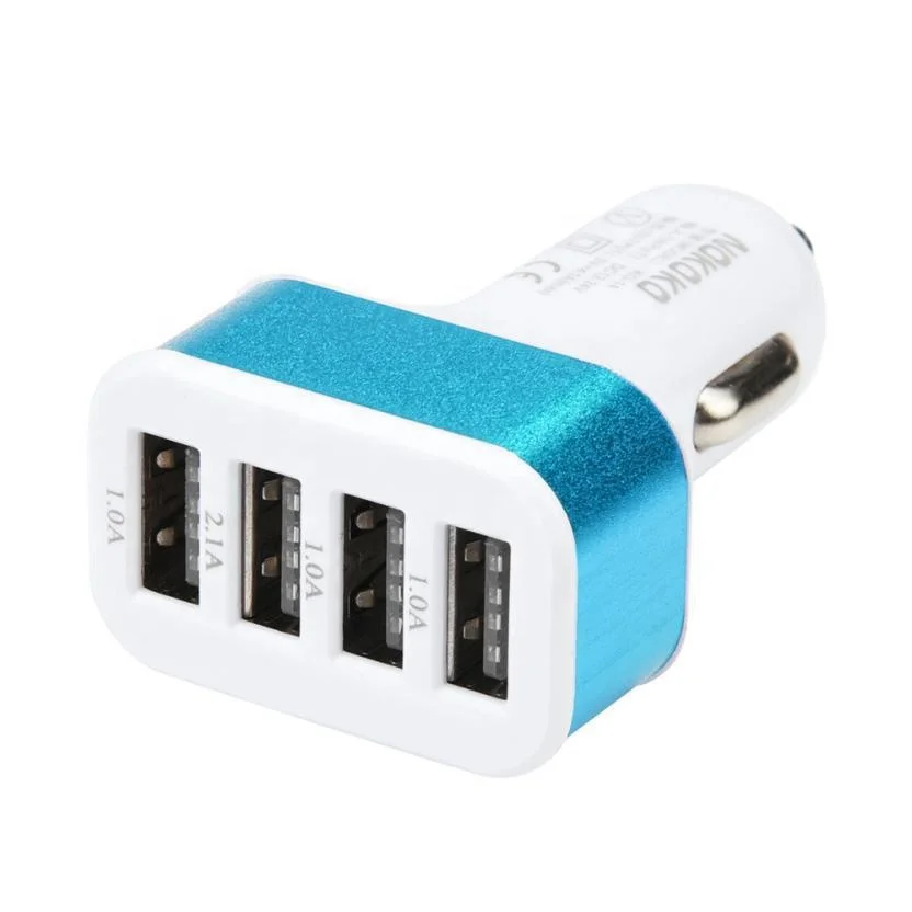 Factory Price Universal Portable 5V 5.1A 4 Multi Usb Ports Smart Car Charger For Iphone 5s 6s 8x