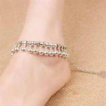 Beautiful Indian Dance Silver Anklet With Bells Ankle Bracelet Beautiful Indian Dance Silver Anklet With Bells Ankle Bracelet