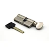 Euro profile 90mm one side knob one side key anti-drill multilock mortise interactive lock cylinder