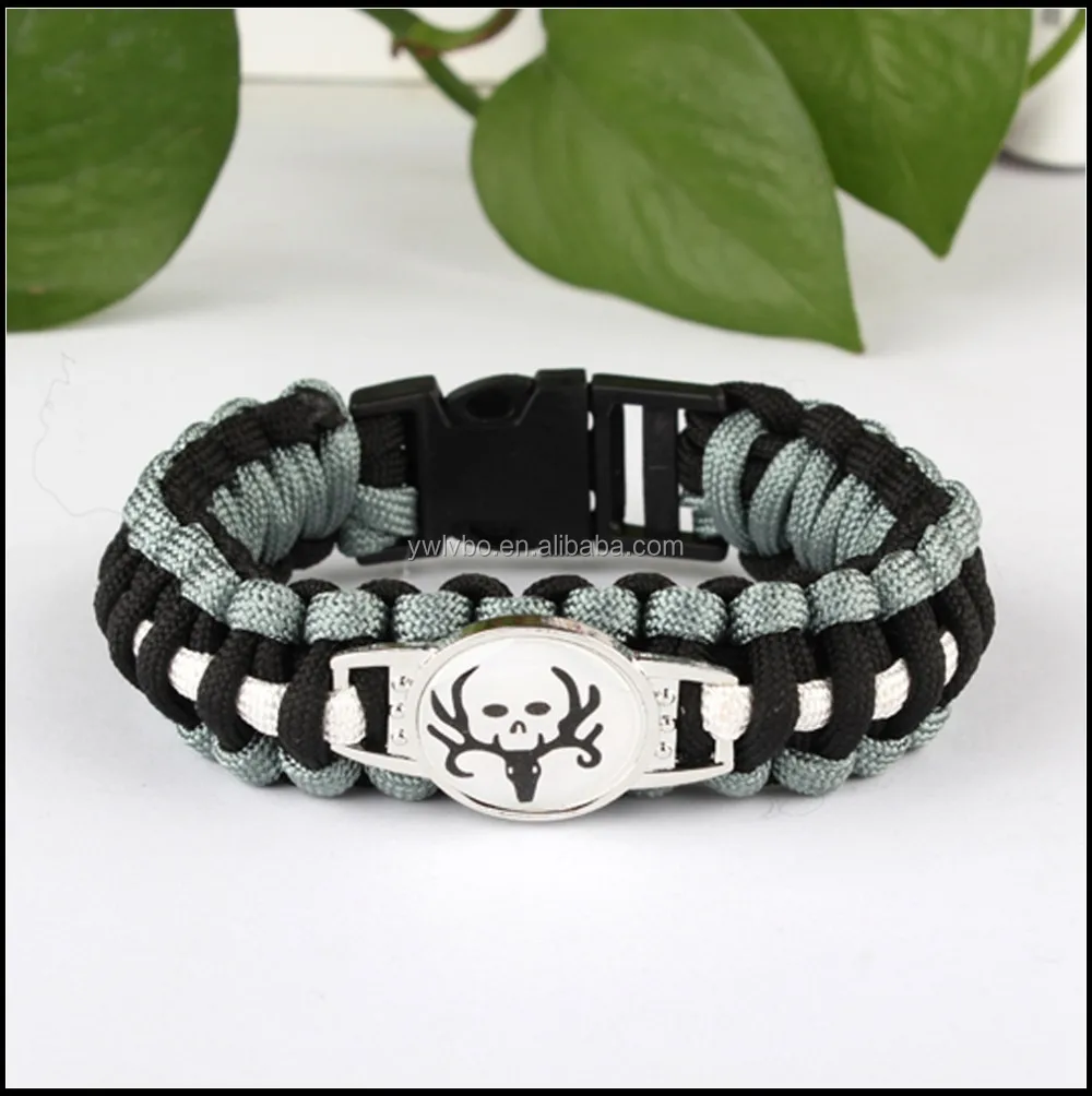 Nfl Team Paracord Bracelet Custom With Metal Plate Nfl Team Paracord Bracelet Custom With Metal Plate Logo