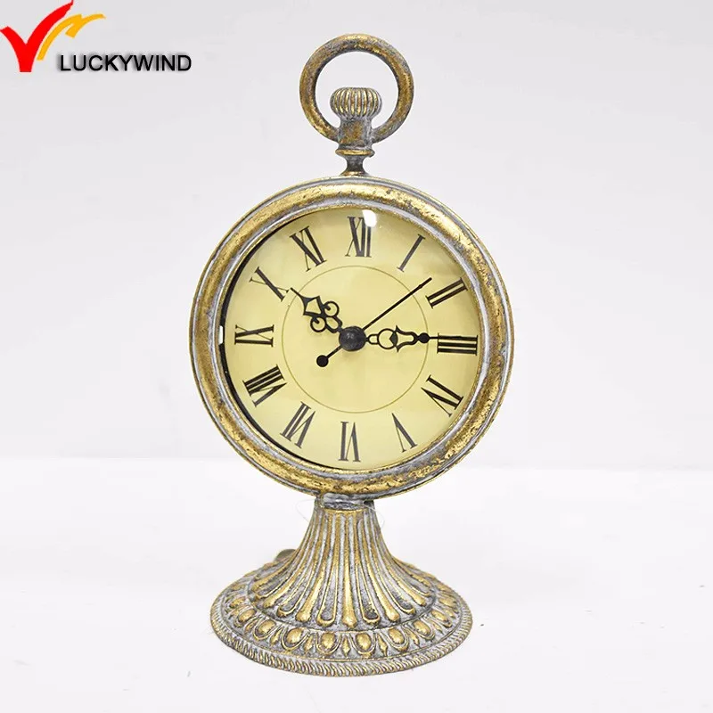 Antique Gold Metal Battery Operated Table Clocks Buy Battery Operated