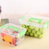 Small Clear Transparent Plastic Toy Food Storage Box Container With Lid