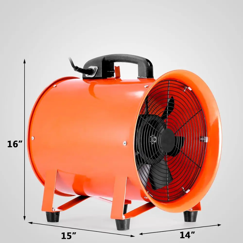 12 portátil Industrial Ventilador Axial Ventilador Taller 300MM Extractor Ventilador Portátil Industrial Aire Axial