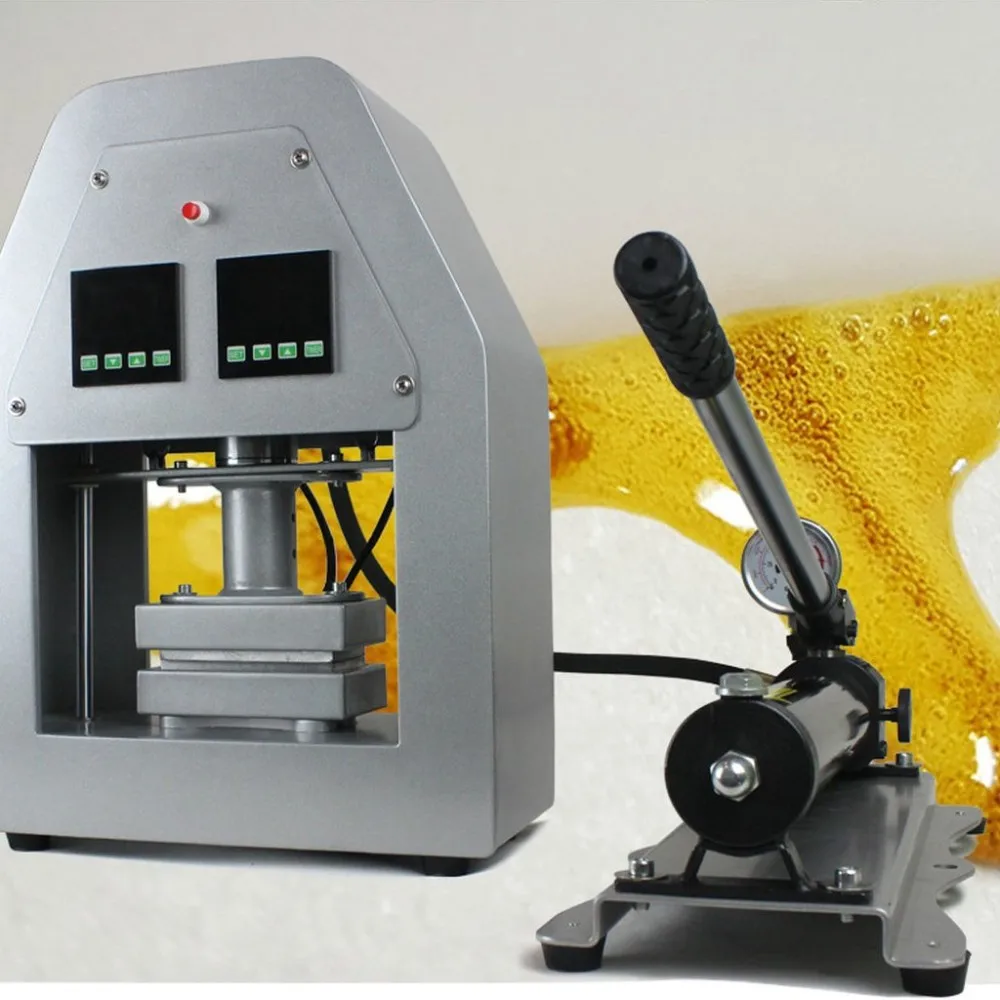 20ton Manual Hydraulic Rosin Heat Press 5x5'' Dual Heat Plates Big