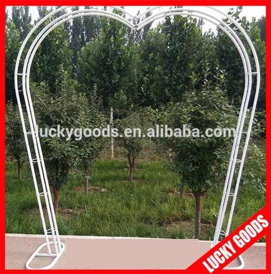 
customized heart shape metal garden wedding arch wholesale 