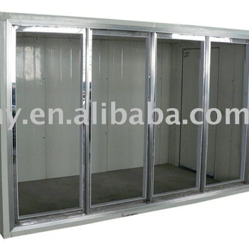 Cold Storage Room With Glass Doors