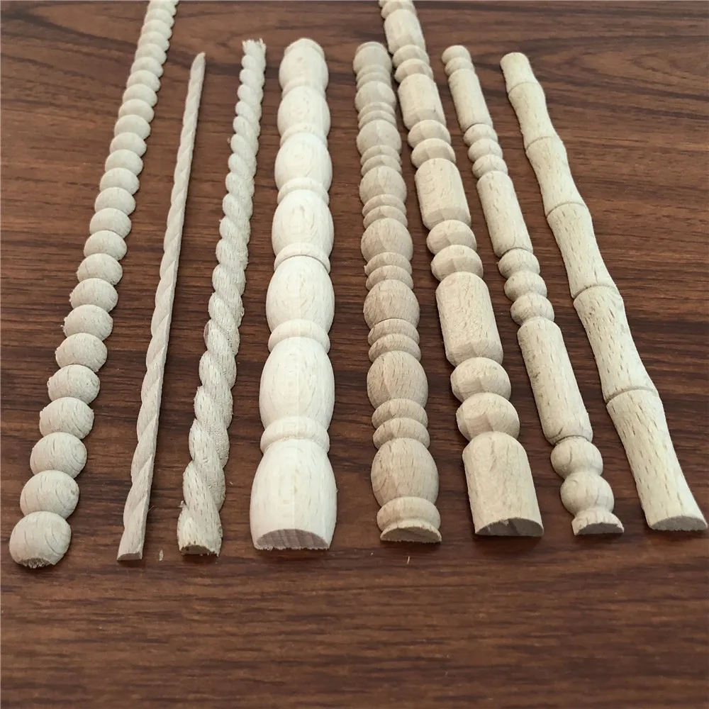Furniture Ornament Half Round Beech Carved Turned Bamboo Moldings Buy