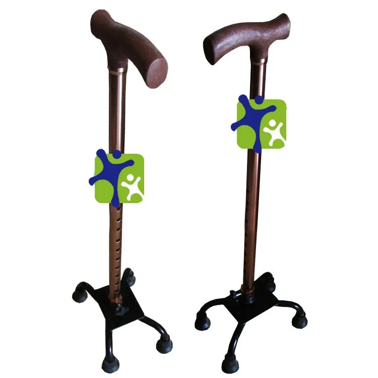 Adjustable Aluminum Cane With 4 Legs Adjustable Walking Aid Fourfeet
