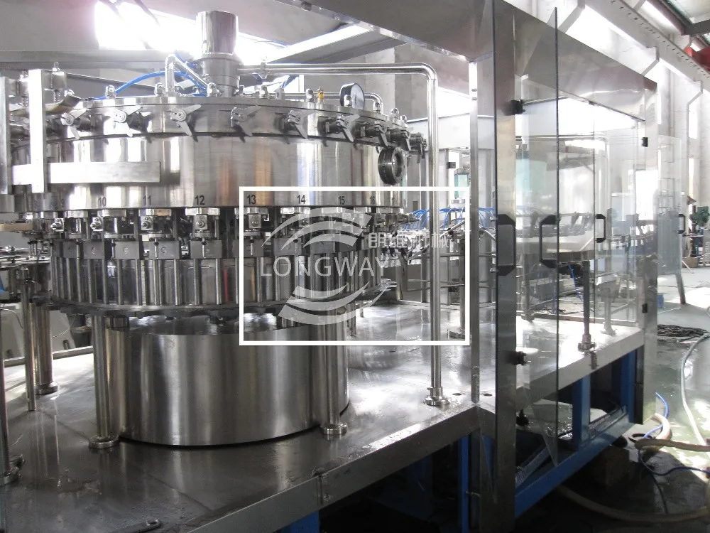 Omron Human control Pannel PET bottle carbonated beverage Washing Filling Capping Machine for Kenya
