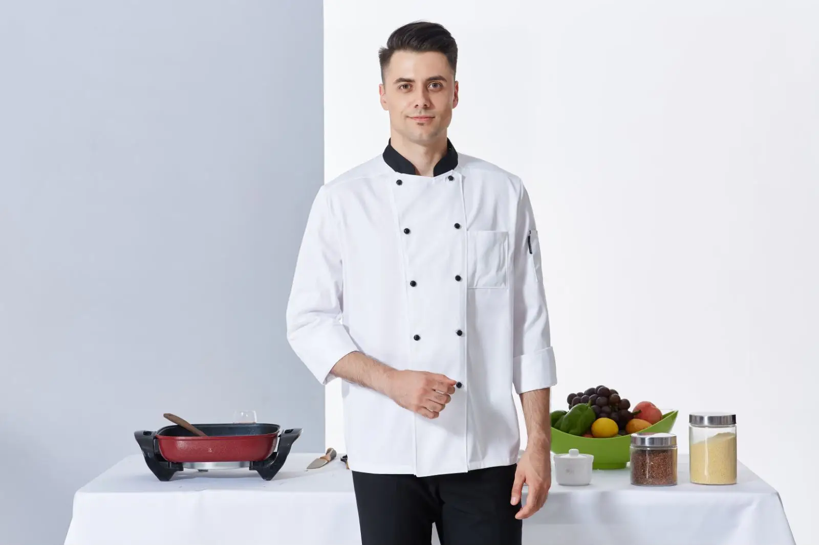 酒店厨师帽子咖啡西餐厅服务员海盗帽子工作帽贝雷帽前进帽