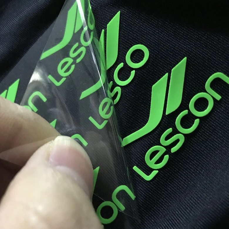 tshirt 丝网印刷转印贴纸 3d 橡胶硅胶热转印标签