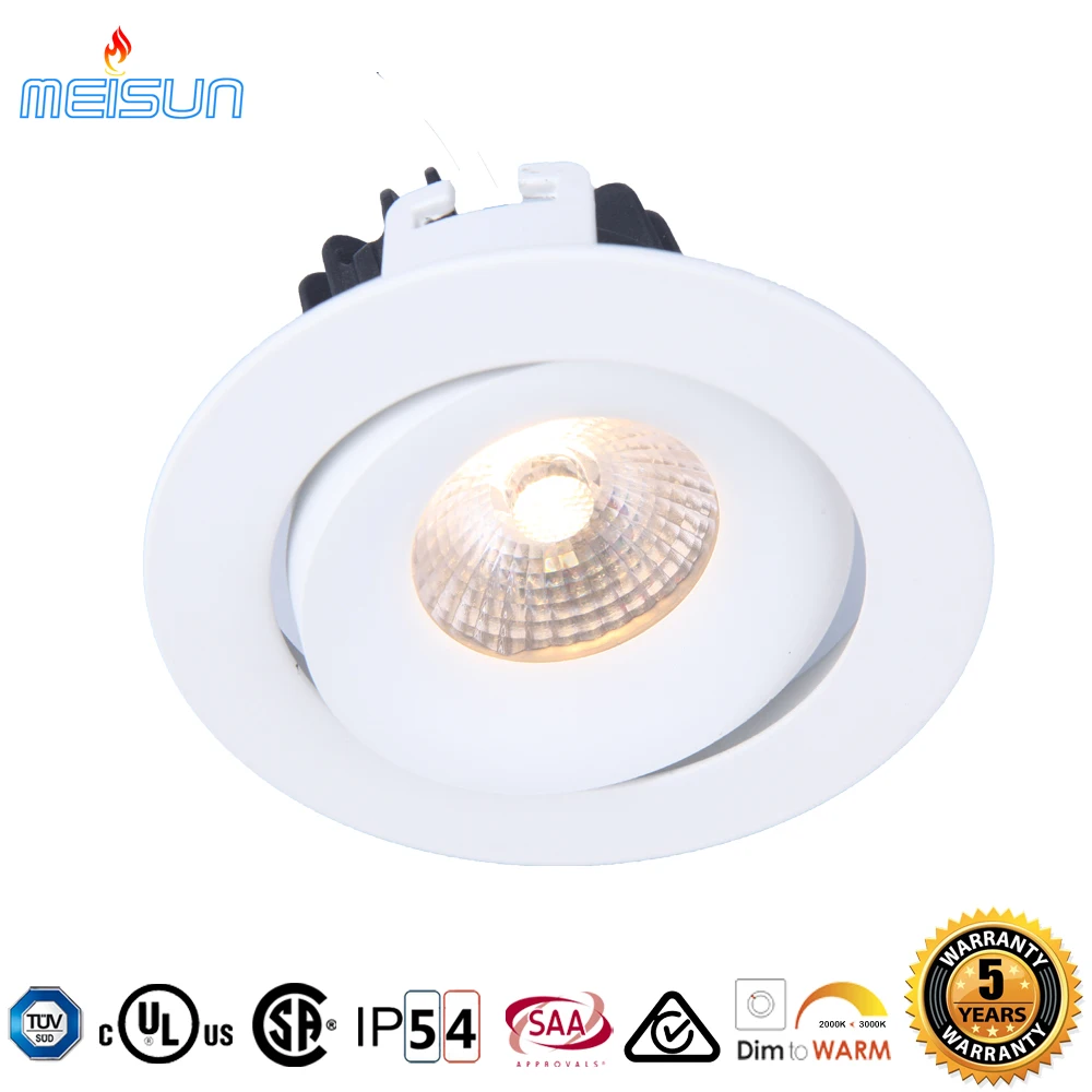 48mm low profile 83mm cut hole dali dimmable 2700k led downlight for norwegian