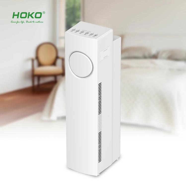 HOKO tower air purifier uv with Ture HEPA removal rate 99.97%