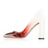 Gradient color Office Shoes Work Shoes High Heels Pumps