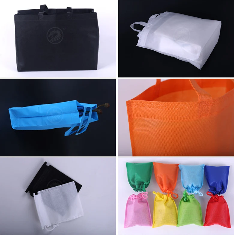 60-120gsm Packing PP Nonwoven Tote Bags With Custom Printed Logo