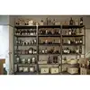 factory best selling durable stand wooden built in wine rack