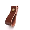 Cabinet Handle Soft PU Leather Dresser Drawer Door Knobs Pull Handle Furniture Hardware Dresser Knobs Furniture Knob VT-01.141