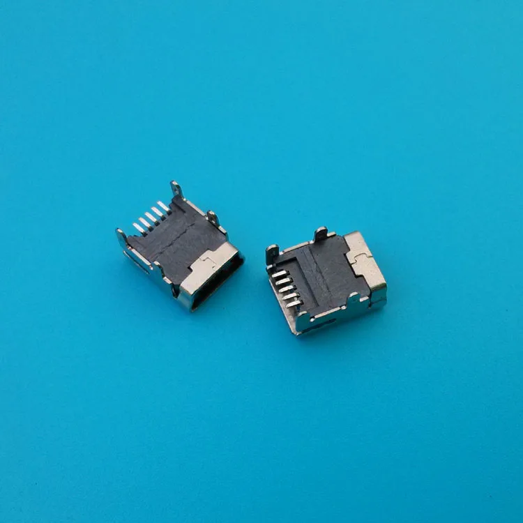 Mini Usb Connector Dip 90 Degrees 5p Hembra Solder Pbt Crimp Smd Type B