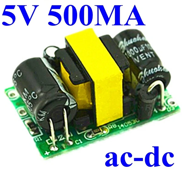 2Pcs Ac 220V To Dc 5V 500Ma Step-Down Isolated Switching Power Supply Module lu 