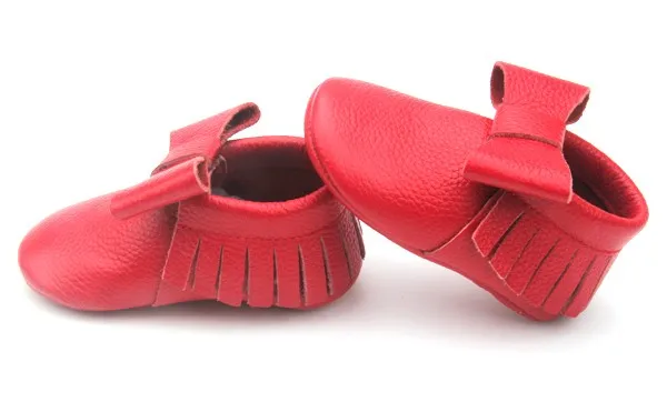 newborn red shoes