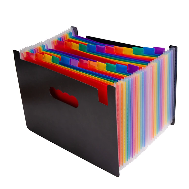 A4 Large Capacity 24 Pockets Expanding File Folder Organizer With ...