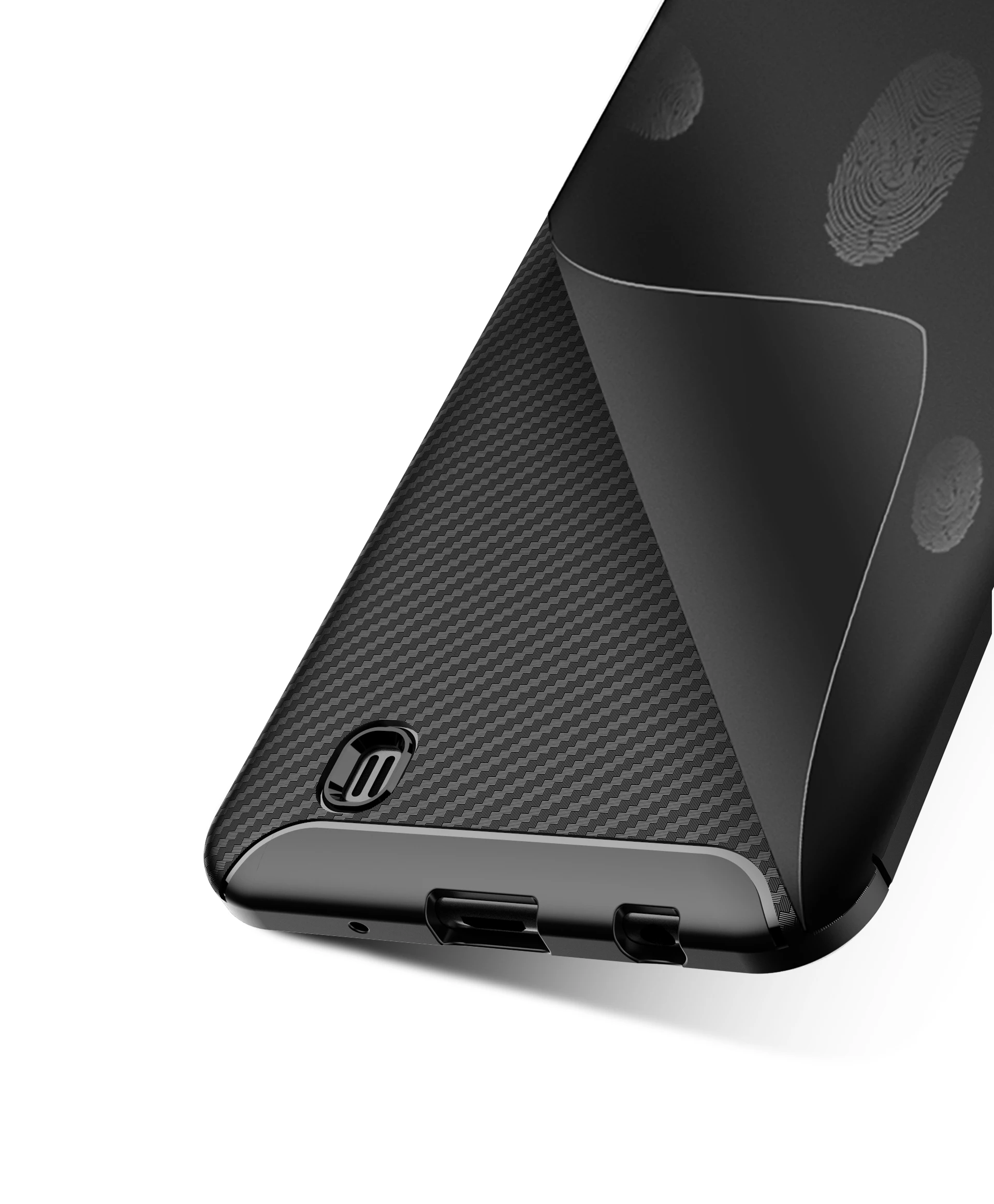 New Premium Shock Protection Carbon Fiber Skin TPU Silicone Case For Samsung galaxy M10