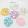 Cute Glitter colorful shell flatback resin cabochon for Crafts Making, Scrapbooking, DIY, Hair Bow Center