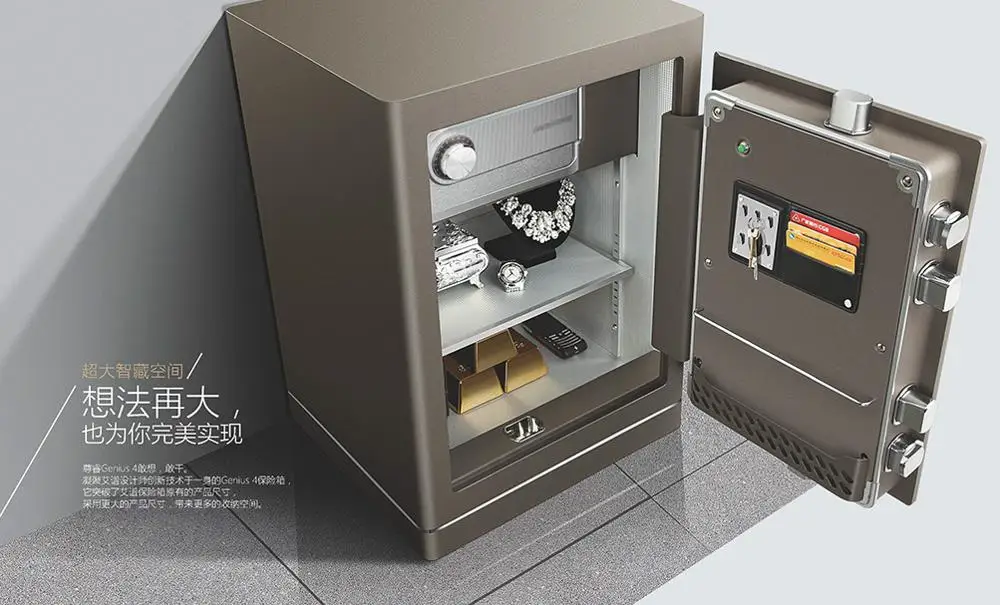 High Quality Automic Electronic Code Safe And Key Security Safe Box Use ...