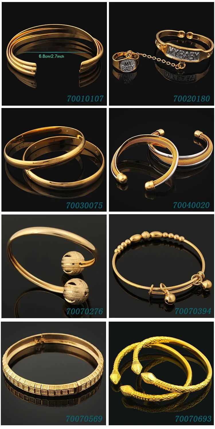 Wholesale Fashion 24k Gold Bangles Dubai Jewelry,2016 Gold Bangles