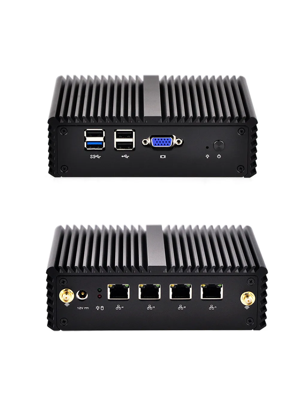 Mini core. Qotom q190p. мини пк с 4 lan портами. mini pc lan.