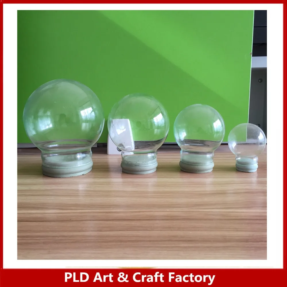 High Quality Transparent Empty Snow Globe 65mm Empty Glass Snow Ball
