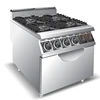 Commercial Gas Range Cooker Gas Freestanding Range 6 Burner Stove with Oven