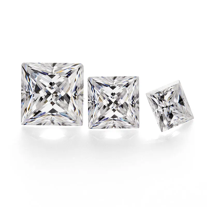 Loose White Diamonds 4h Princess Cut Moissanite Stone - Buy Princess ...