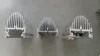 aluminum heatsink profile with powder coated baking finishing, bended heatsink