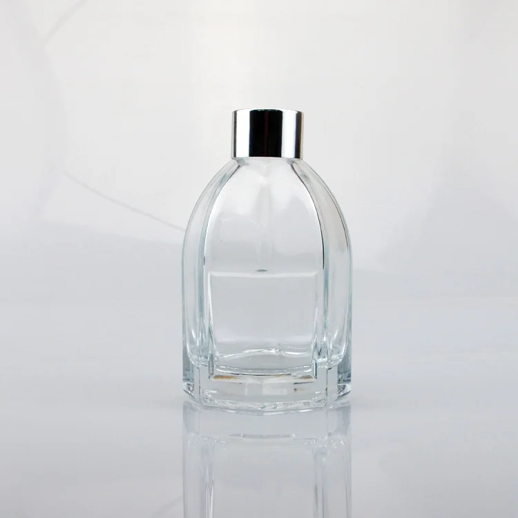 empty luxury aroma fragrance reed diffuser glass bottle