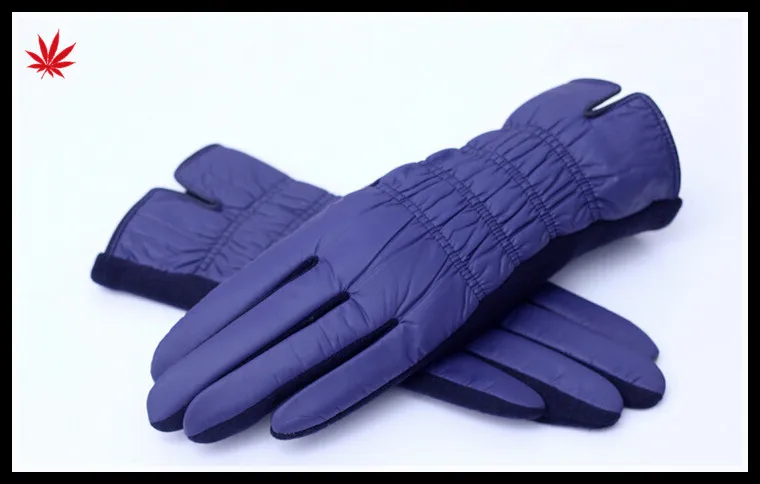 women feather cloth micro velvet hand gloves